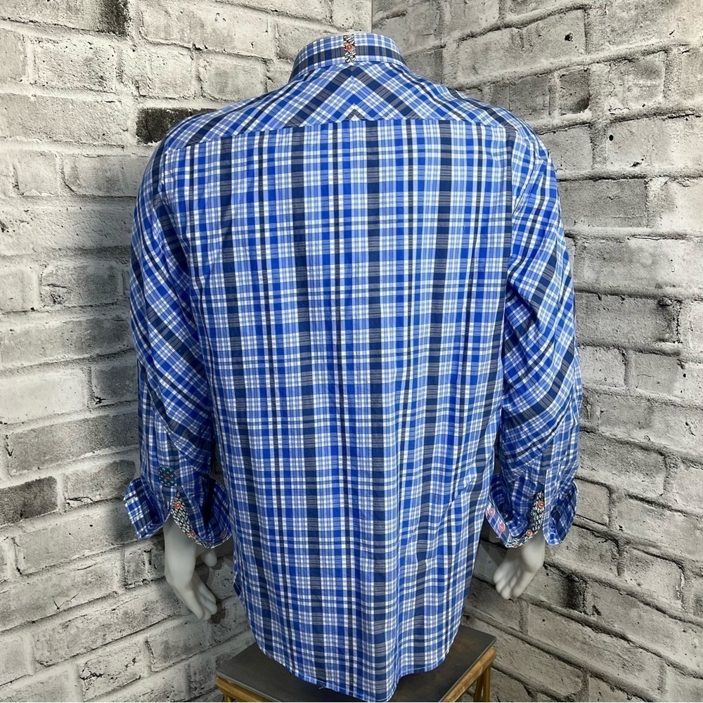 Robert Graham X Flip Cuff Plaid Checked Shirt - Picture 4 of 10
